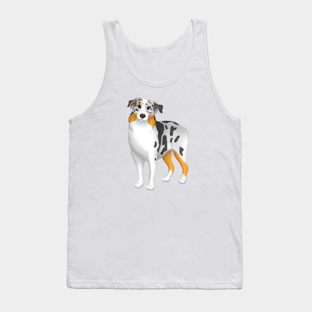 Australian Shepherd Dog Tank Top by millersye